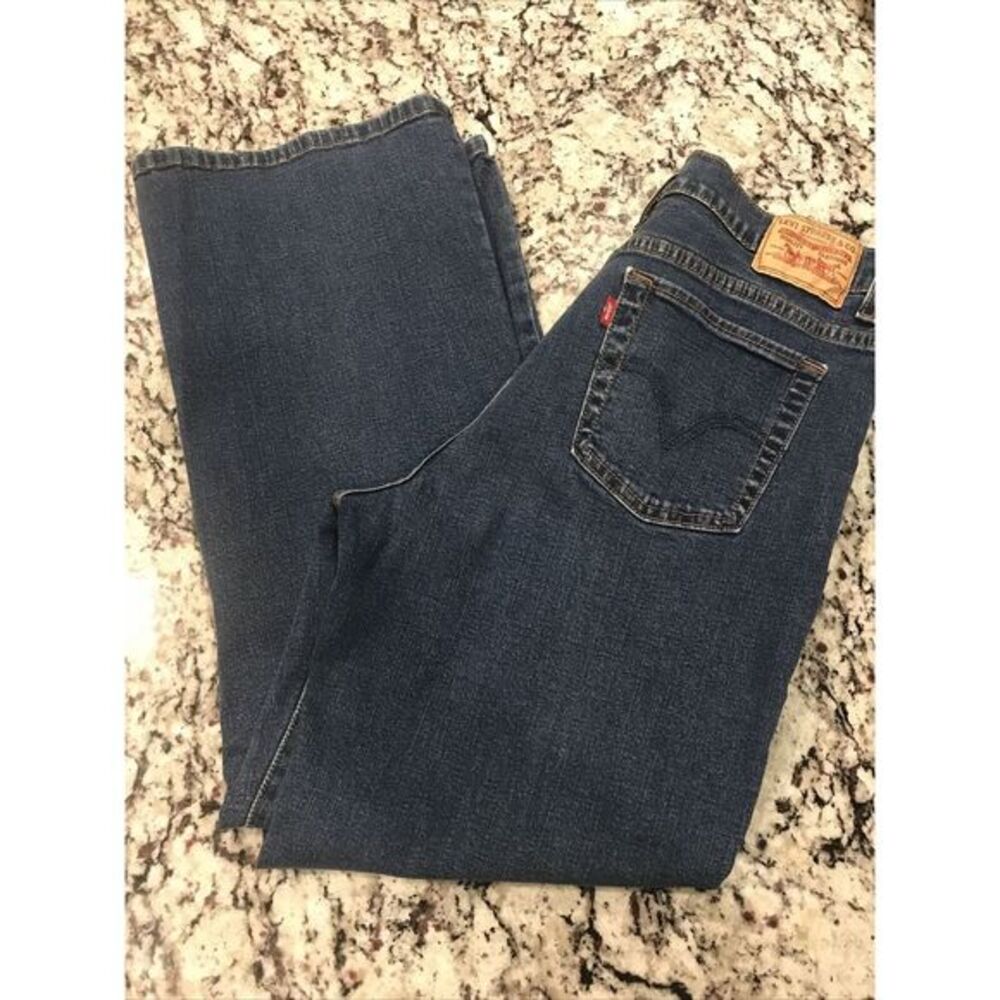 Women's Levi's 512‎ Perfectly Slimming Blue Boot Stretch Denim Jeans 14 S